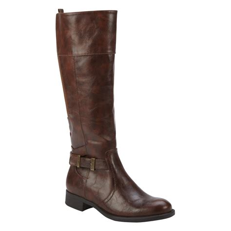 Lands' End Women's Savannah Knee-High Brown Riding Boot