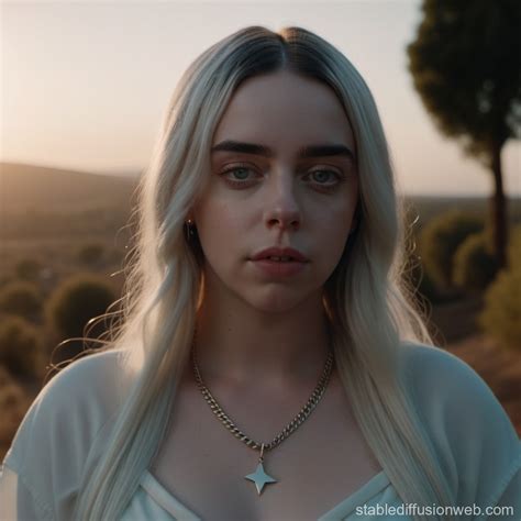 Billie Eilish with Support and Large Breasts | Stable Diffusion Online