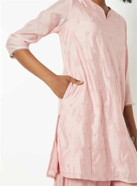 Buy Women Embroidered Short Kurta Set Online at just Rs. 2299.0 ...