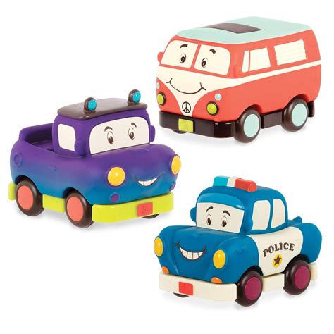B. Toys ‚ Mini-Wheeeels 3-Mini Toy Vehicles Cars Set ‚ Set of 3 Pull ...