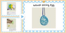 Rolling a decorated Egg Craft Instructions (teacher made)