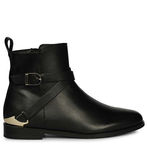 Saint Cathie Buckle Tan Leather Boots – SaintG India