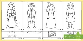 Rapunzel Shadow Puppets