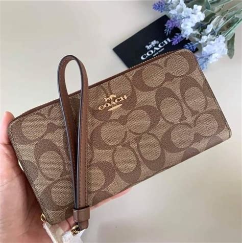 COACH C4452 キャンバス財布 ライトカーキ