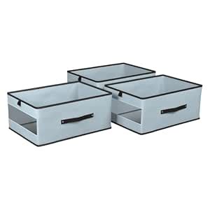Kuber Industries (Pack of 3) Storage Box | Wardrobe Organizer | Closet ...
