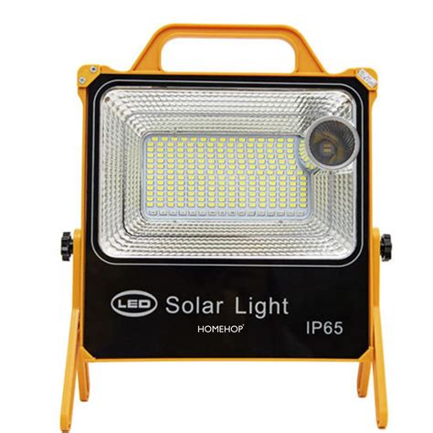 Homehop 100W Solar Led Emergency Light Rechargeable Multiple Charging ...