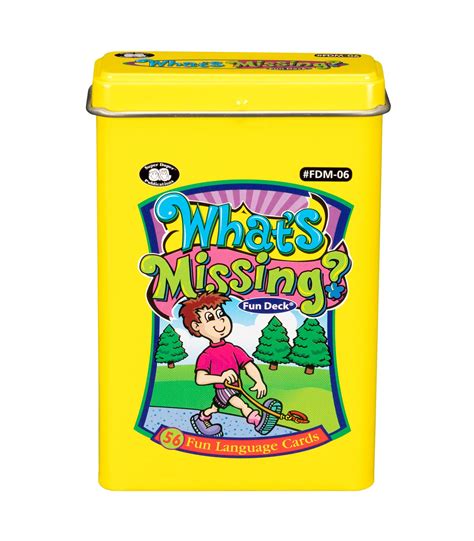 Super Duper Publications Whats Missing Problem Solving Fun Deck Flash ...