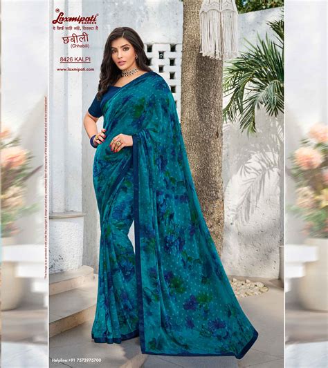 Laxmipati Chhabili 8426 Chiffon Butti Morpinch Saree – Laxmipati Sarees ...