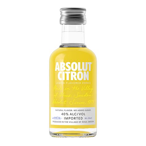 Absolut Citron Vodka 50ml - World Market