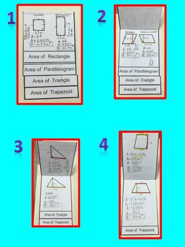 Image result for Area Formula Foldable
