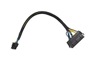 24 Pin to 10 Pin ATX PSU Main Power Supply Adapter Braided Sleeved ...