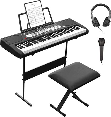 Amyove 61 Key Portable Keyboard Piano for Beginners with India | Ubuy