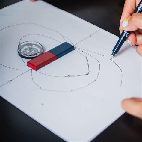 What device is used for plotting a magnetic field around a bar magnet ...