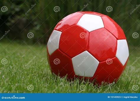 Red soccer ball stock image. Image of sport, play, outdoors - 15145923