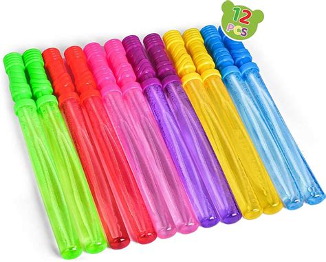 "Fun Little Toys Kids Giant 12Pcs 14"" Bubble Wands Set for Summer ...