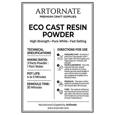 ArtOrnate Eco Resin Casting Powder | Concrete & Candle Artists India