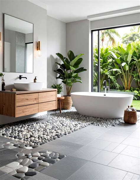 24 Gray Floor Bathroom Ideas for Sleek Baths At Home - Too Much Time