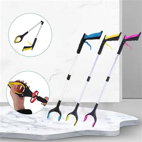 Grabber Reacher Tool 360 Degree Rotating Head, Wide Jaw, 32" Foldable ...
