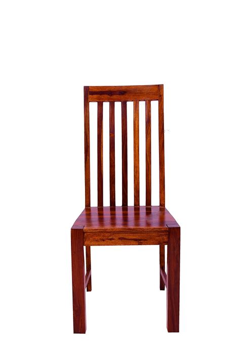P C Wood Furniture Sheesham Wood Study Dining Chair for Home Hall ...