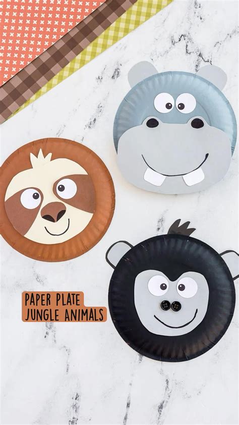 Forest paper plate animals – Artofit
