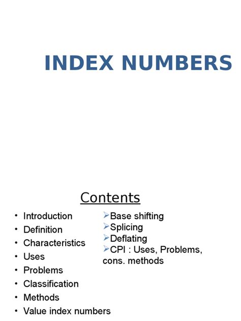 Image result for Index Numbers
