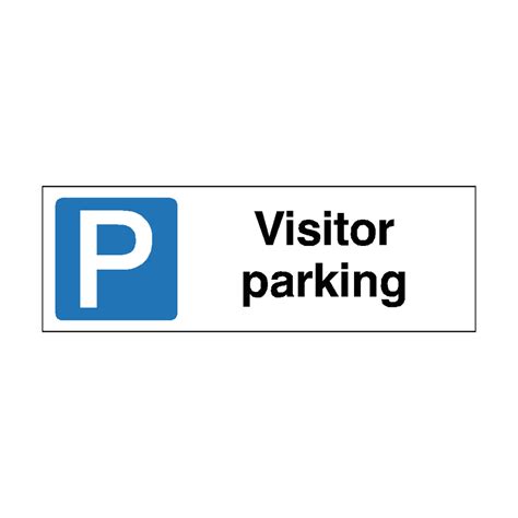 Visitor Parking Sign Landscape | Safety-Label.co.uk