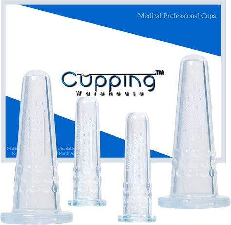 Cupping Warehouse TM Grip Classic 4 Facial Cupping Set - Professional ...