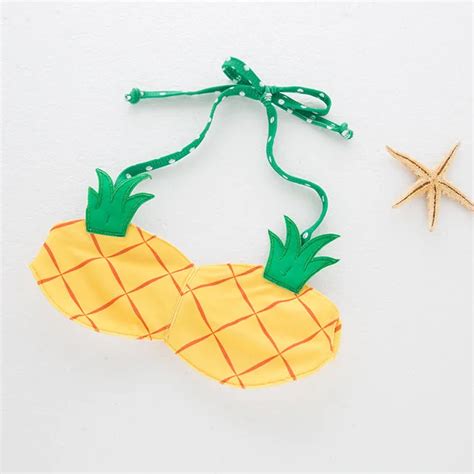 Pineapple Print Bikini & Matching Hat For Baby Girls At Pretmybaby ...