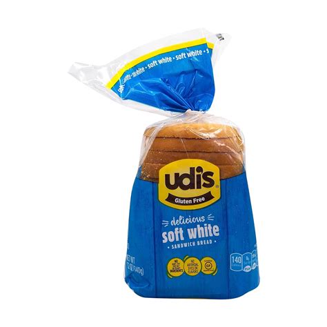 Amazon.com: Udi's Gluten Free White Bread, Frozen Sandwich Bread, 12 oz ...