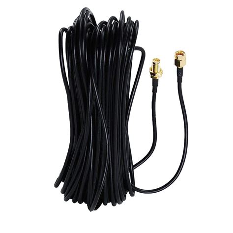 GraspaDeal Wifi Antenna Extension Cable Rp-Sma Male To Female Connector ...