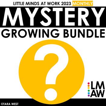 Little Minds at Work MONTHLY MYSTERY GROWING BUNDLE Science of Reading ...