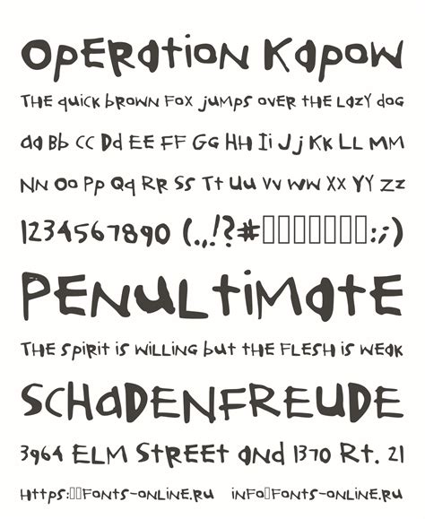 Operation Kapow font