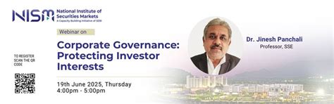 Corporate Governance: Protecting Investor Interests - National ...