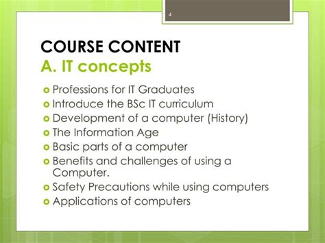 Image result for Information Technology Course Description