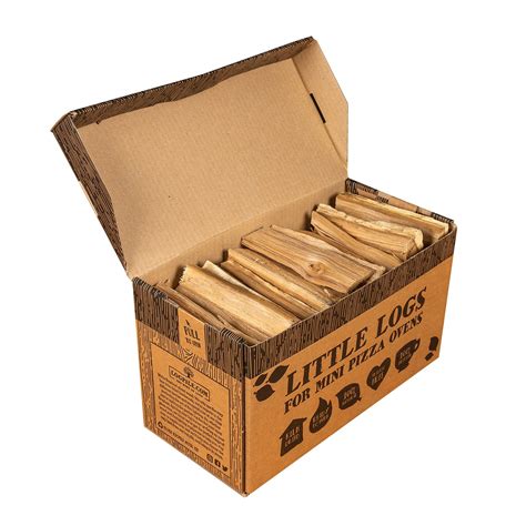 Buy Little Logs, 1 Box, Kiln Dried Oak 15cm Fire Logs For Mini Pizza ...