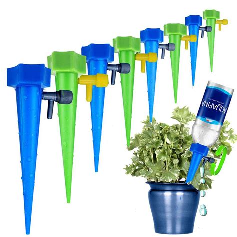 Self Plant Watering Spikes 12 Pack Auto Drippers Irrigation Devices ...