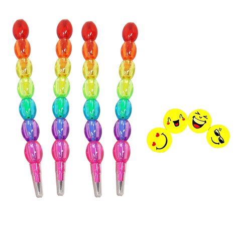 Avinavv 4 Pcs Pearl Moti Non-sharpening Design Pencil For kids and free ...