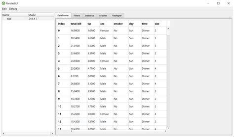 Image result for Pandas GUI