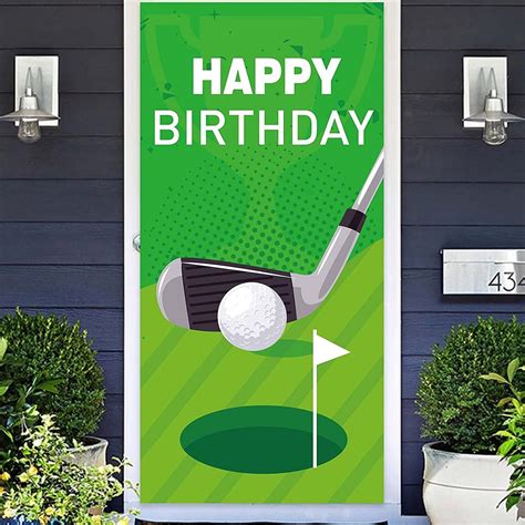 COOSOAR Golf Happy Birthday Banner Backdrop Background Photo India | Ubuy
