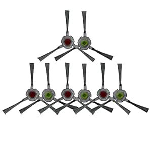 Petersty 8 Pcs Side Brush for Deebot OZMO U2 DGN22 U2 Pro Robot Vacuum ...