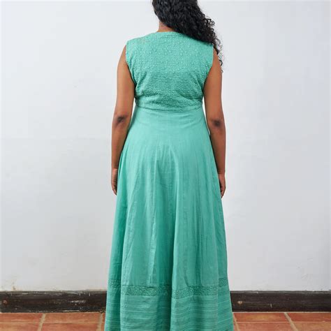 Sea Green Anarkali For Women – Available Worldwide – Alka Hari Pvt Ltd
