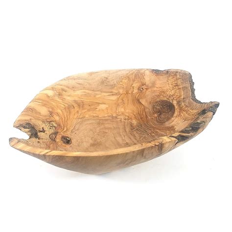Buy NATURES essentials OWOB-103 Decorative Bowl, Boat Shape, Olive Wood ...