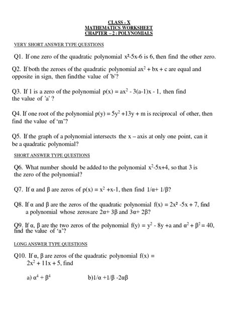 Image result for Polynomial Expressions Worksheet