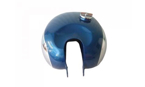 PANTHER M100 M120 CHROME AND BLUE PAINTED GAS FUEL TANK WITH FUEL CAP ...