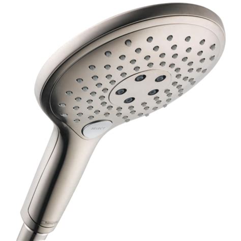 Hansgrohe Raindance Brushed Nickel Round Rain Fixed Shower Head 2-GPM ...