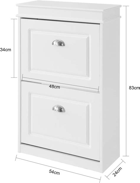 Buy Haotian White Shoe Cabinet with Flip Drawers, FSR78-W,FSR94-W ...