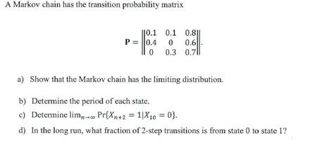 Image result for Transition Probability Matrix Markov Chain
