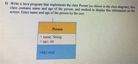 Image result for Person.java Program