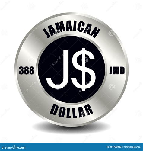 Jamaican dollar JMD stock vector. Illustration of isolated - 211700083
