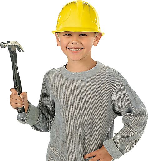 Buy Wanna Party Construction Hard Hats |Yellow Kids Construction Party ...